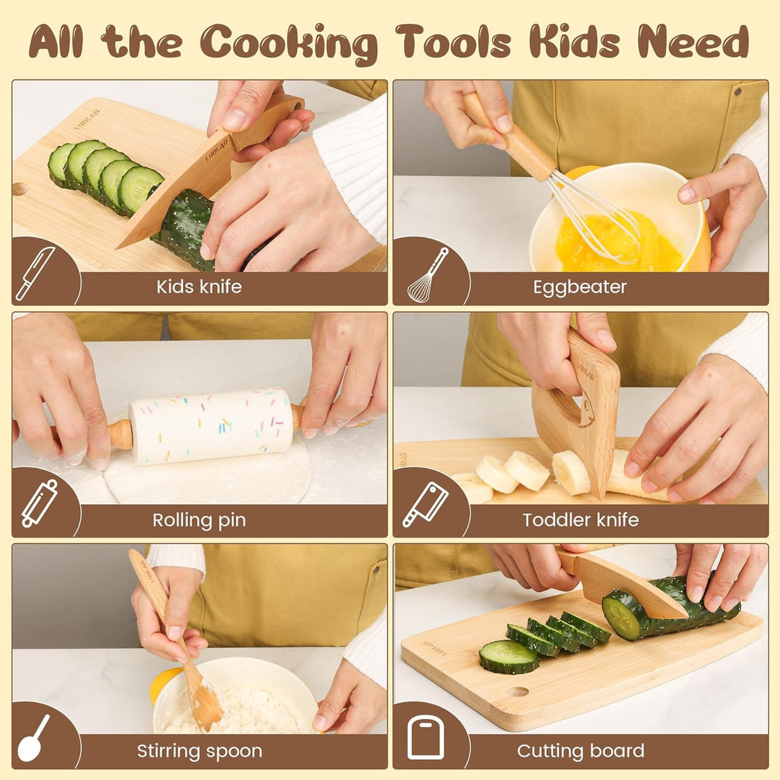 Wooden Baking Set for Kids | A Culinary Journey of Discovery