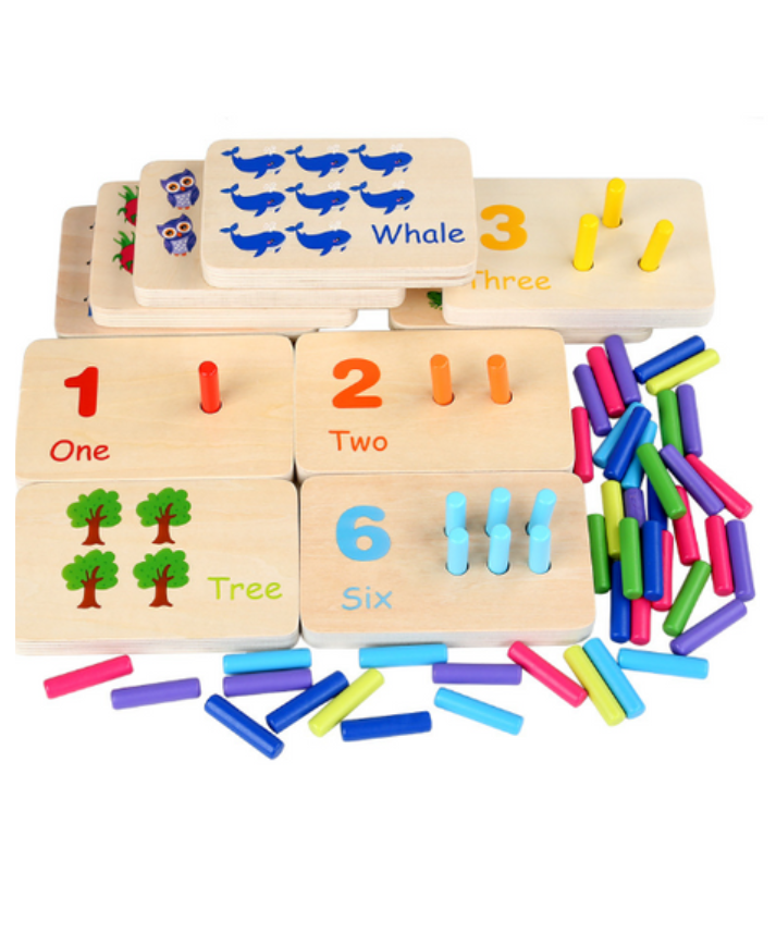 Wooden Counting Board Set - Playful and Practical Learning
