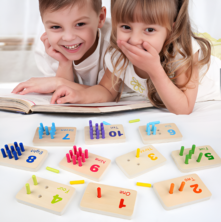 Wooden Counting Board Set - Playful and Practical Learning