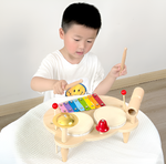 Wooden Drum Set - Musical Play and Creativity