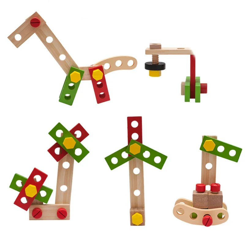 Spielset mit Werkzeugkasten für kreativen Bastelspaß