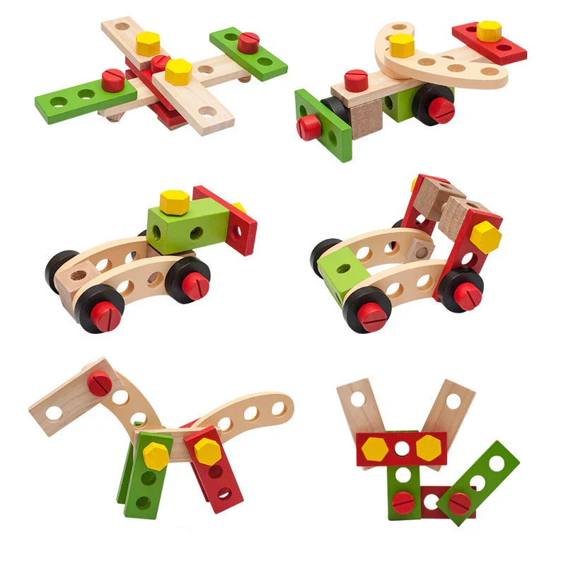 Spielset mit Werkzeugkasten für kreativen Bastelspaß