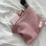 Geräumige Cord-Tasche für Kosmetik – Organizer Bag
