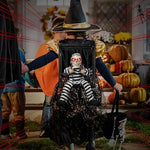 Gruseliger Gefangener in Käfig – Bewegliche Halloween-Deko