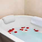Entspannendes Badekissen – Rutschfest und Wasserdicht | Ergonomisches Kopf- und Rückenkissen mit Saugnäpfen | AquaComfort