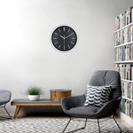 Stilvolle 3D Wanduhr mit eleganten Stundenmarkierungen