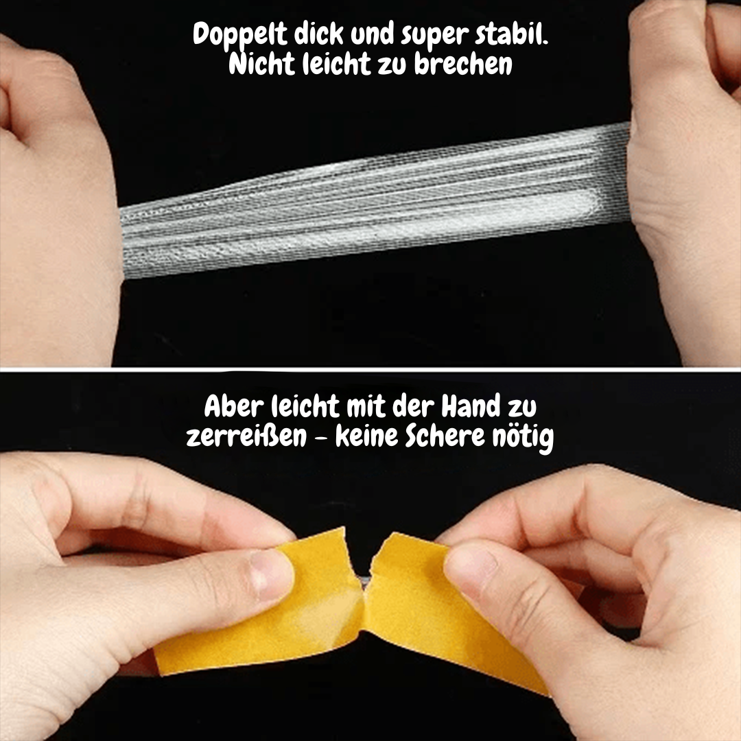 Transparente, haftfeste Klebebandrolle