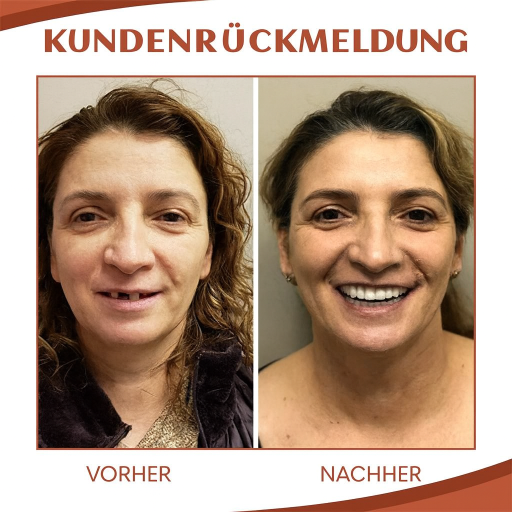 Bequeme Zahnprothese | Sanfte Silikonpolsterung | Rutschfeste Passform