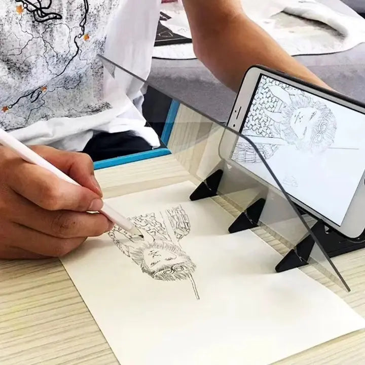 Präziser Zeichenspiegel für Smartphones und Tablets