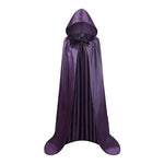 Schwarzer Umhang mit Kapuze – Langer Unisex Halloween- und Cosplay-Mantel