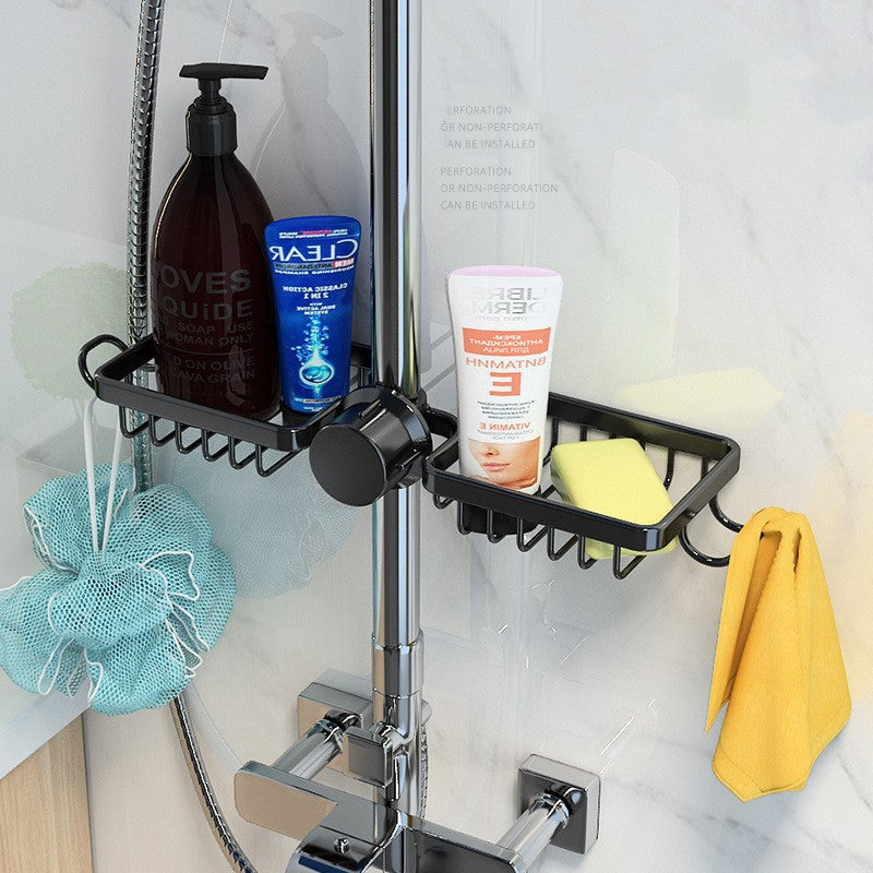 Praktischer Küchenorganizer für Spülen – Schwämme, Bürsten & Handtuchhalter
