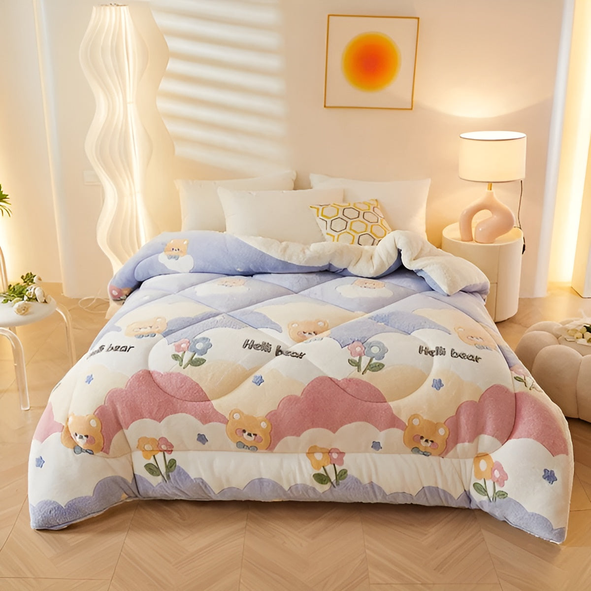 Sleeping Comfort Blanket Blütenzauber | Soft & Easy Care | Elegant Design