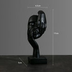 Moderne Gesichts-Skulptur aus hochwertigem Harz