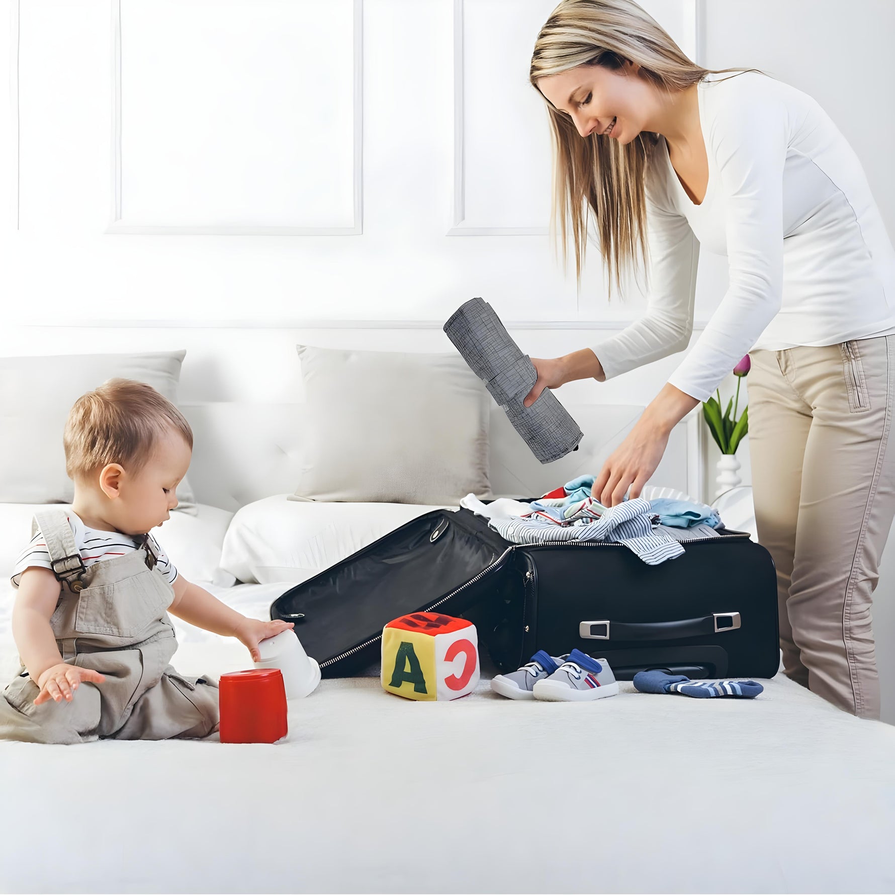 Safe and Portable High Chair for On-the-Go