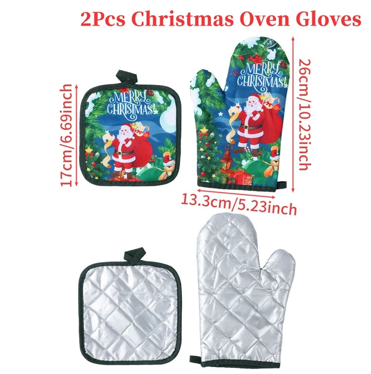 Festive Oven Mitts for the Christmas Season | MaxHeat Duo