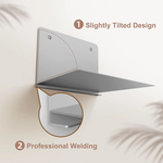 Schwebendes Regal aus Edelstahl – elegante Wandmontage