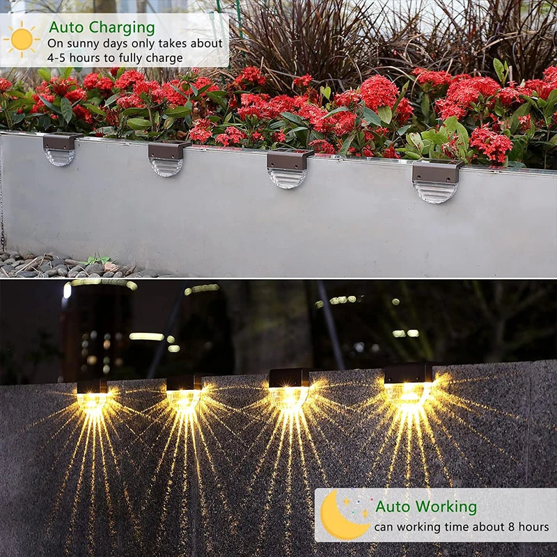 SOLARLUX Treppenlichter für Außenbereiche | 2 Lichtmodi | IP55 Wetterfest | 6er Set