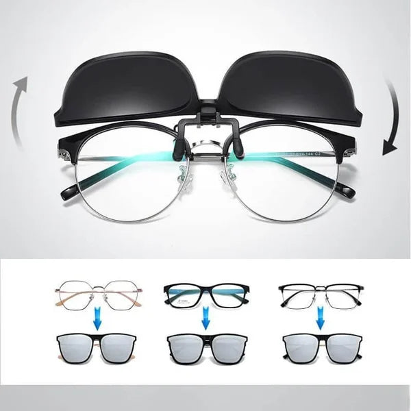 Clip-on Sonnenbrille mit UV400 – Leichte polarisierte OogZeker für Brillenträger