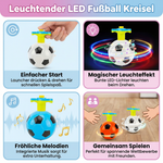 LED Fußball Kreisel mit Leuchteffekt