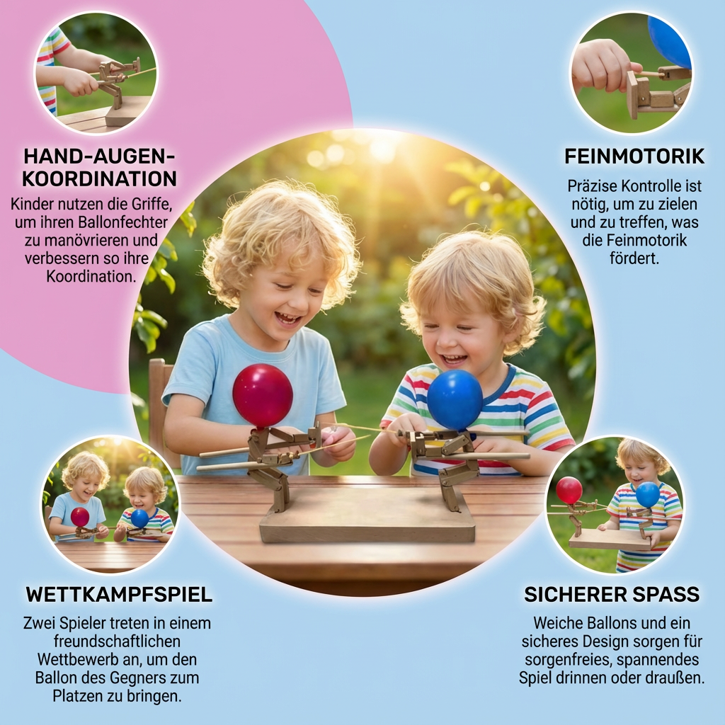 Fechtspiel mit Ballons