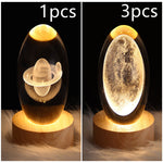 3D Kristalllicht mit LED für eine entspannte Atmosphäre