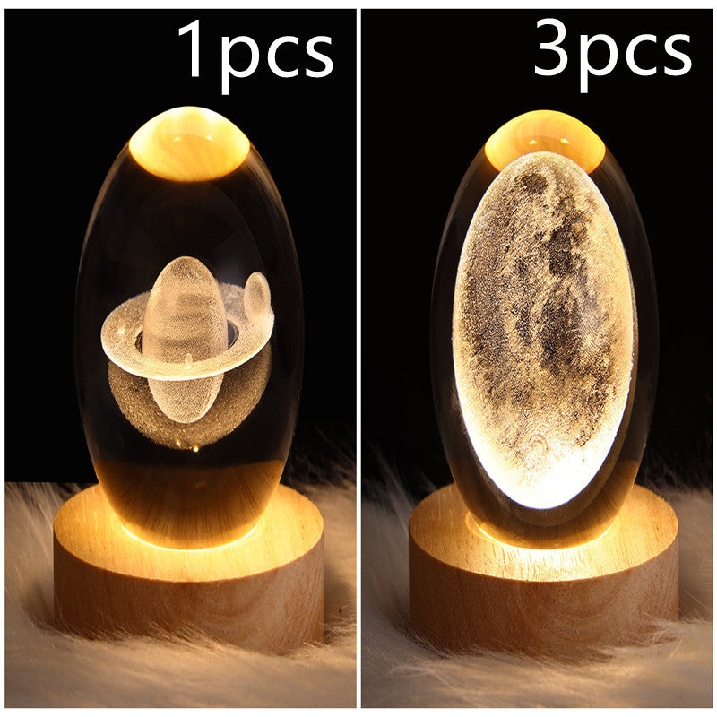 3D Kristalllicht mit LED für eine entspannte Atmosphäre