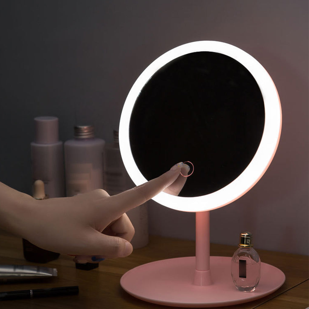 Smart Touch LED Schminkspiegel mit klarem Glasdesign
