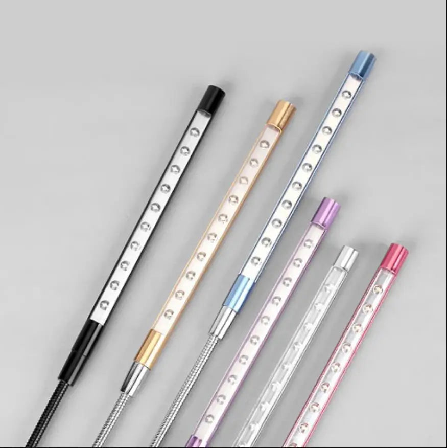 FlexiLight USB LED Leselampe | Flexibler Schwanenhals & 10 LEDs | Tragbares Licht für Laptop & Powerbank