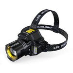 Wiederaufladbare LED-Stirnlampe mit Zoom-Funktion