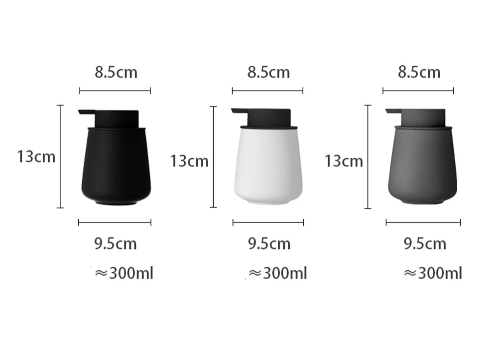 Eleganter 300 ml Seifenspender aus hochwertiger Keramik – für Flüssigseifen und Lotionen