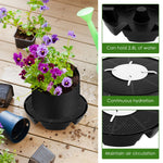 Self-Watering Plant Coasters with 2.8 L Water Reservoir | 4-Pack