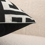 2er-Set Geometrische Jacquard-Kissenbezüge mit Verstecktem Reißverschluss – Stilvolle Kissenhüllen für Ihr Zuhause