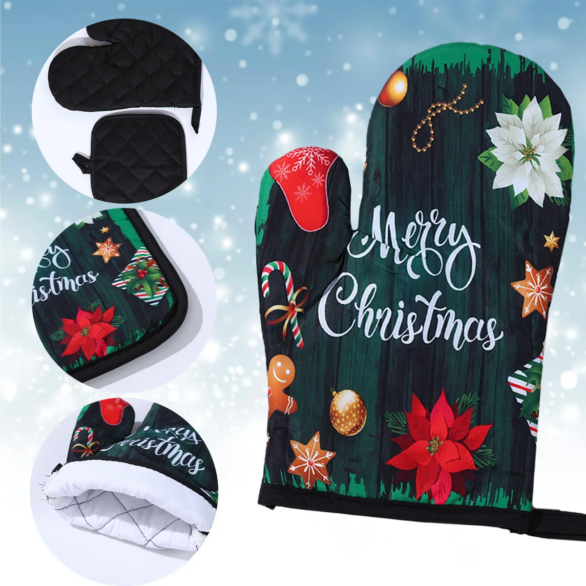 Festive Oven Mitts for the Christmas Season | MaxHeat Duo