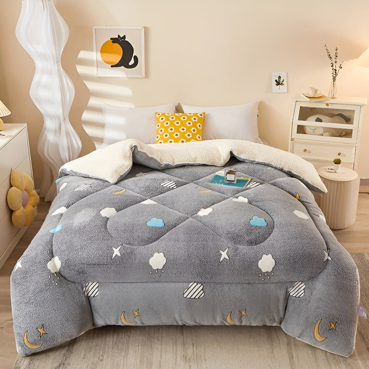 Sleeping Comfort Blanket Blütenzauber | Soft & Easy Care | Elegant Design