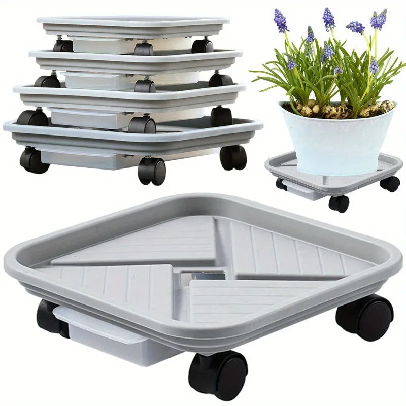 SmartMove Plant Trolley with Drip Tray | Mobile Plant Stand for Indoor and Outdoor Use