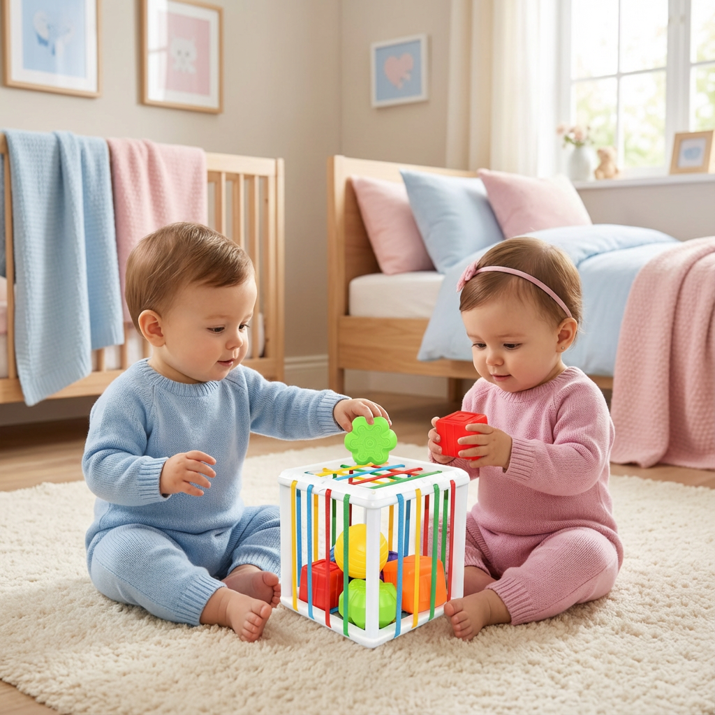 Formen Sortierspiel für Kinder – Montessori Motorikspielzeug