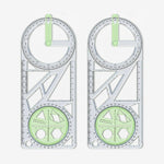 Vielseitiger Geometrie-Lineal mit drehbarem Winkelmesser