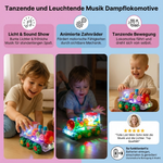 Musik Dampflokomotive mit tanzenden und leuchtenden Effekten