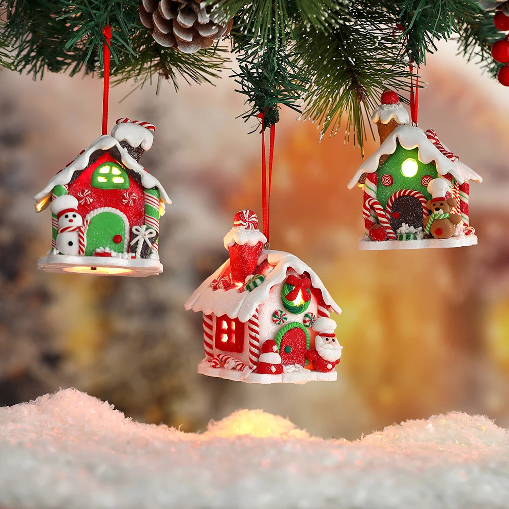 Zauberhafte LED-Gingerbread-Häuschen | Handgefertigte Weihnachtsdekoration