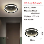 Luminex | Bewegungsaktivierte LED-Deckenleuchte mit Sensor | Energiesparend | Ideal für Flur & Badezimmer
