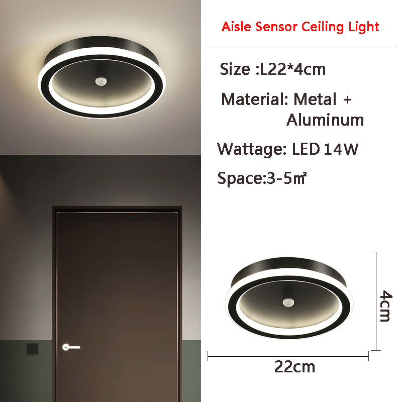 Luminex | Bewegungsaktivierte LED-Deckenleuchte mit Sensor | Energiesparend | Ideal für Flur & Badezimmer