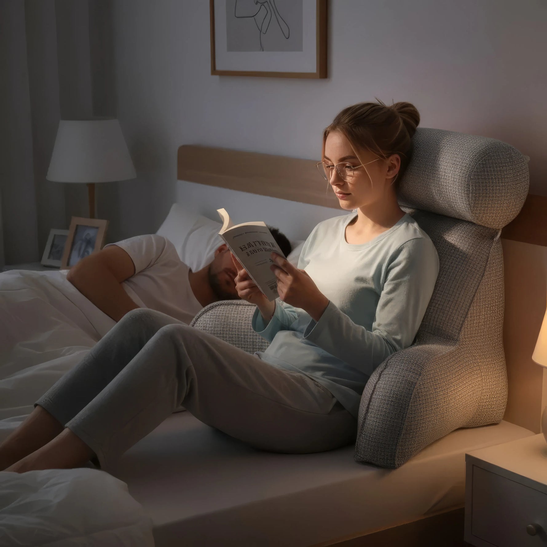 LeseKissen - Bequem lesen und lernen im Bett