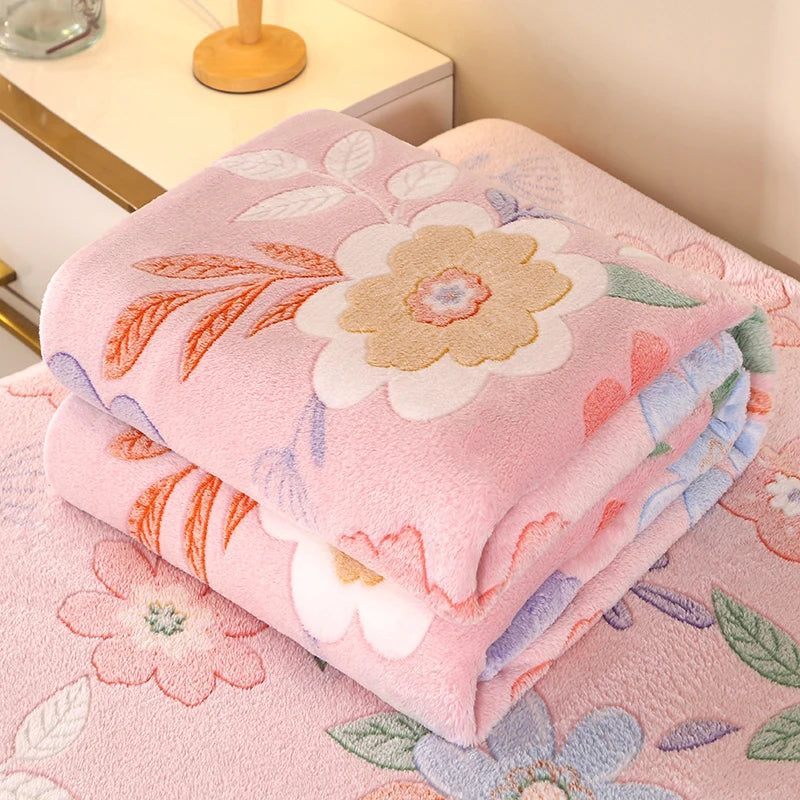 Blütenzauber Cuddly Blanket | Soft Blanket for Home & Travel