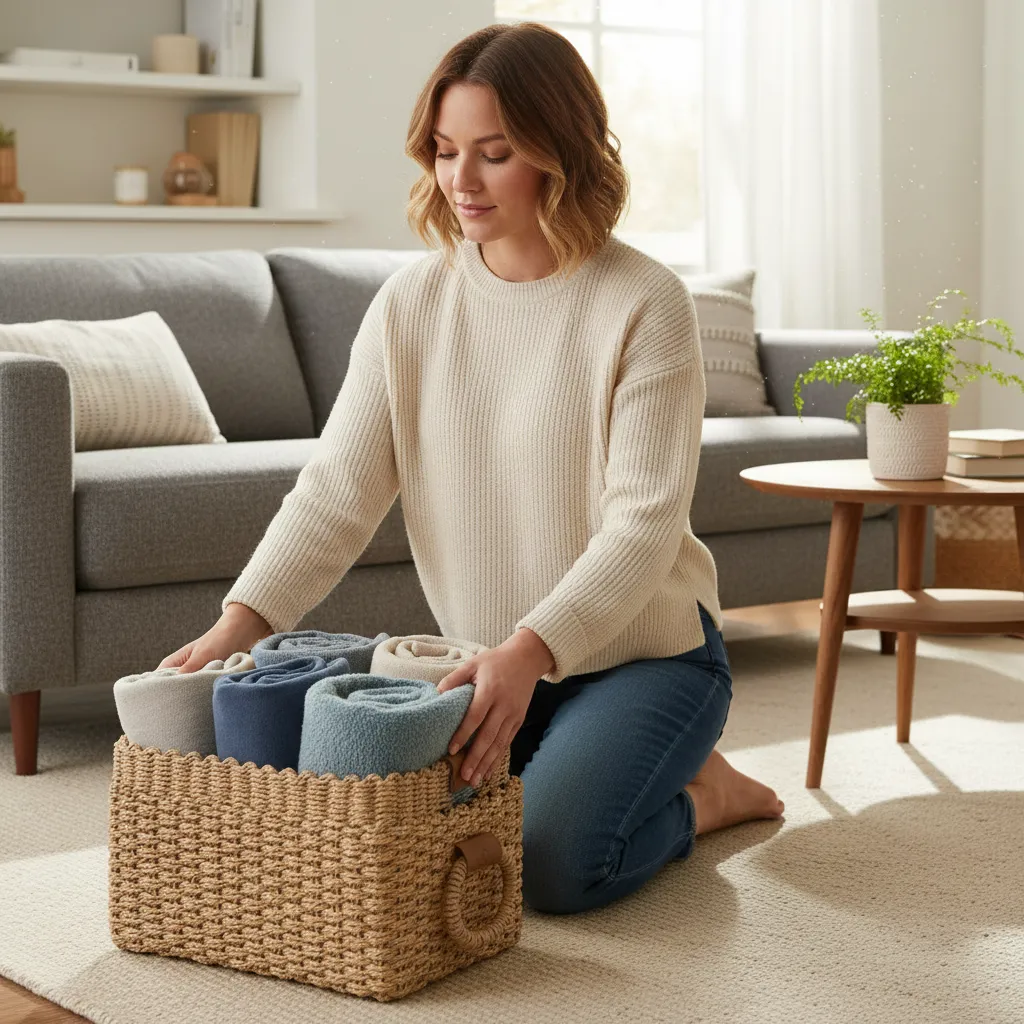 Stylish Storage Baskets – Handmade Set (3 pieces)