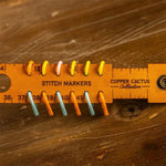 Eleganter 7-in-1 Maßstab aus Echtem Leder für Handarbeiten