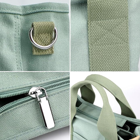 Elegante Canvas-Tragetasche – Leicht, Strapazierfähig & Organisiert