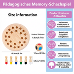 Schachspiel mit pädagogischem Memory-Effekt