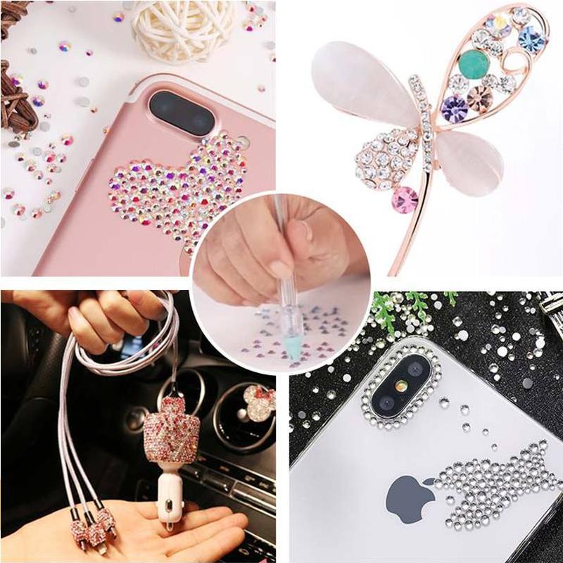 BlitzKristall – Effortlessly apply 70 glitter stones for creative projects