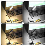 LumiFlex USB LED Reading Lamp | Rechargeable & Energy-Saving | Flexible Gooseneck | Warm White & Cool White | Ideal for Laptop, PC & Power Bank