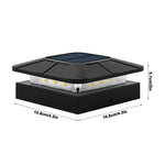 SOLARLUX Gartenpfostenleuchte 4x4 | Wasserdicht IP65 | 3 Lichtmodi